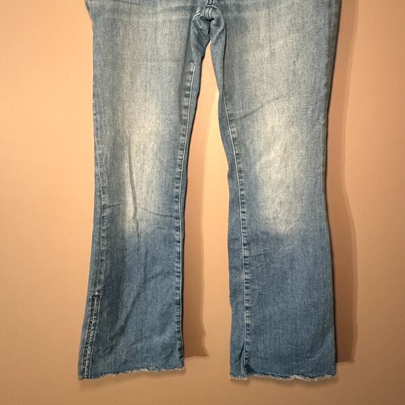 Women's 28 Pilcro Letterpress High-Rise Skinny Bootcut Jeans Anthropologie - Picture 7 of 11